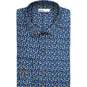 Bar III Slim Fit Stretch Button-Down Floral Shirt